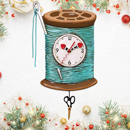 Stitch In Time Gift Bundle | Needle and Thread Clock + Quilting Watch