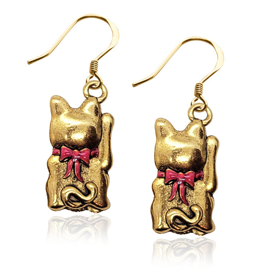 Lucky Cat | Maneki Neko Charm Earrings
