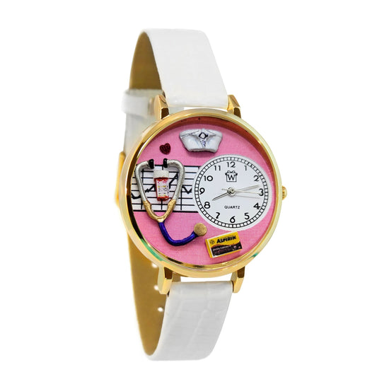 Nurse Pink 3D Watch Large Style