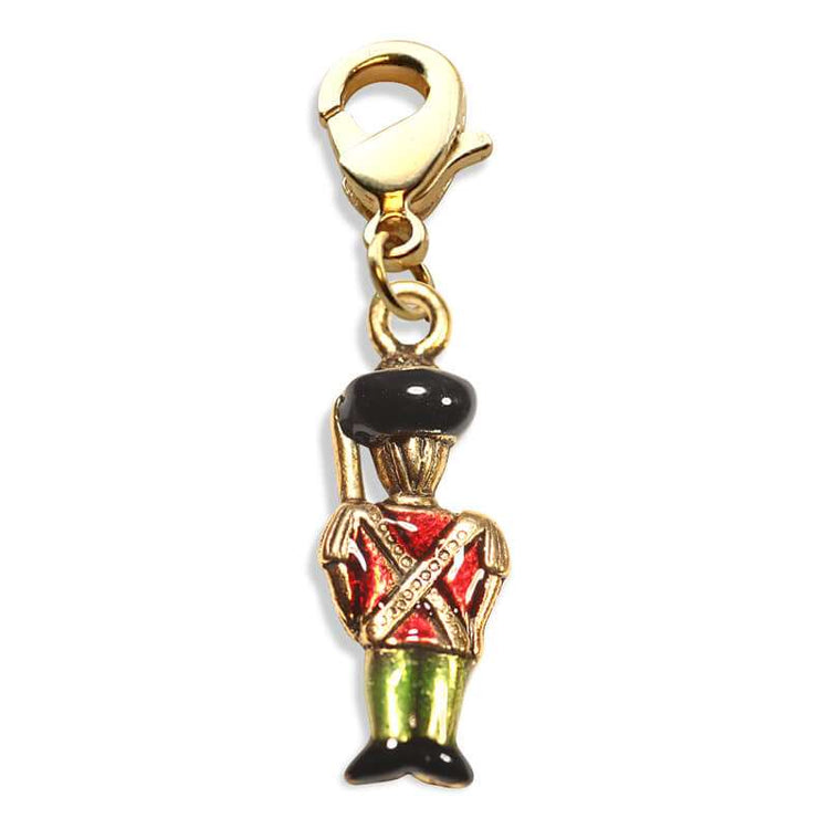 Whimsical Gifts | Nutcracker Charm Dangle in Gold Finish | Holiday & Seasonal Themed | Christmas Charm Dangle