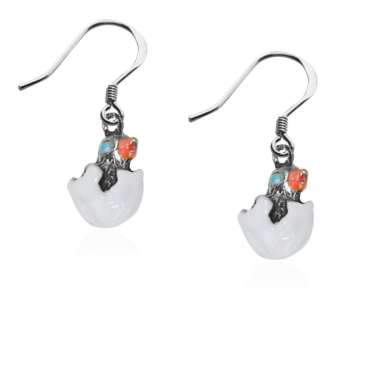 Whimsical Gifts | Easter Chick Charm Earrings in Silver Finish | Holiday & Seasonal Themed | Easter | Jewelry