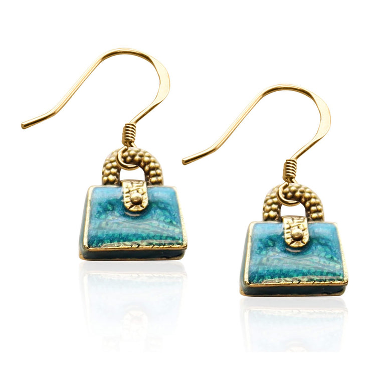 Whimsical Gifts | Purse Charm Earrings in Gold Finish | Hobbies & Special Interests | Fashionista | Jewelry