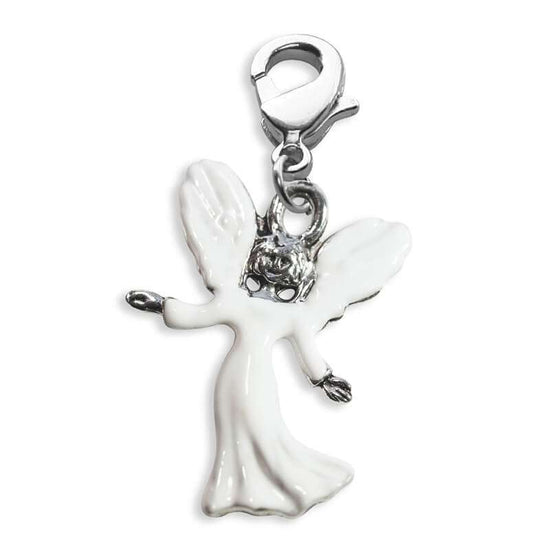 Whimsical Gifts | Angel Charm Dangle in Silver Finish | Religious & Spiritual | Charm Dangle