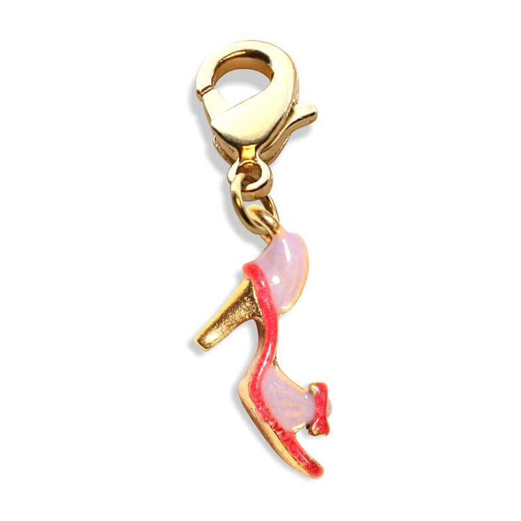 Whimsical Gifts | High Heel Sandal Charm Dangle in Gold Finish | Holiday & Seasonal Themed | Spring & Summer Fun Charm Dangle