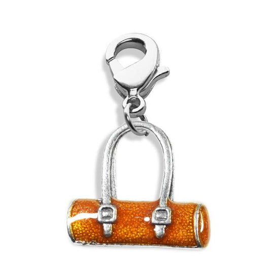 Whimsical Gifts | Tube Purse Charm Dangle in Silver Finish | Hobbies & Special Interests | Fashionista Charm Dangle