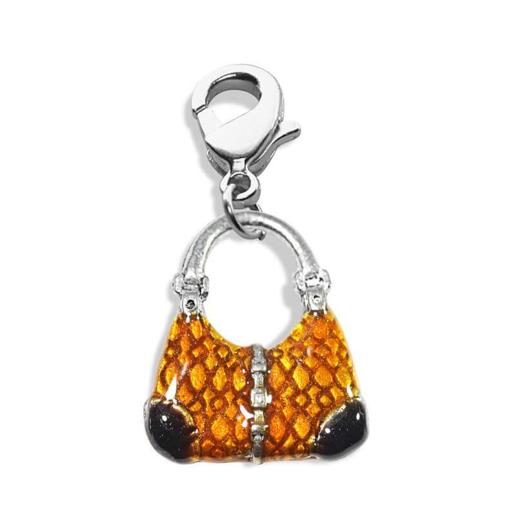 Whimsical Gifts | Reptile Purse Charm Dangle in Silver Finish | Hobbies & Special Interests | Fashionista Charm Dangle