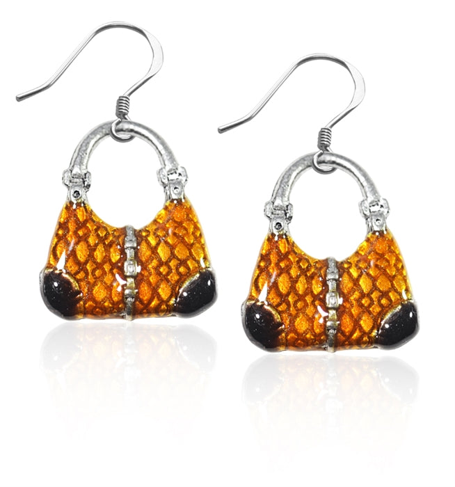 Whimsical Gifts | Reptile Purse Charm Earrings in Silver Finish | Hobbies & Special Interests | Fashionista | Jewelry