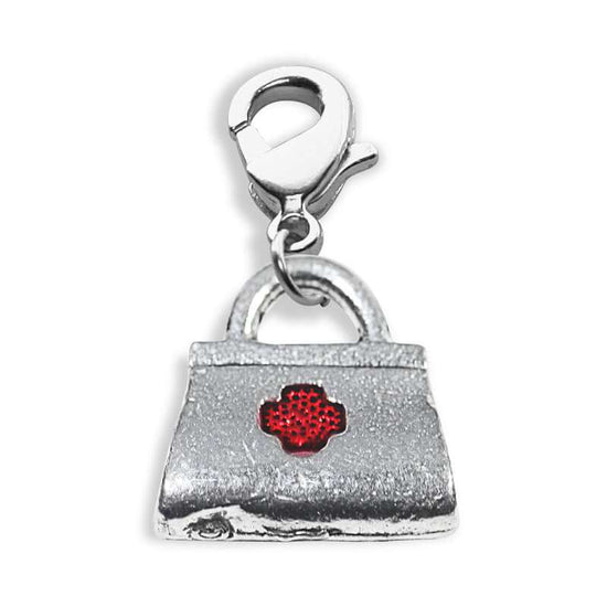 Whimsical Gifts | Medical Bag Charm Dangle in Silver Finish | Professions Themed | Dental | Medical | First Responder Charm Dangle