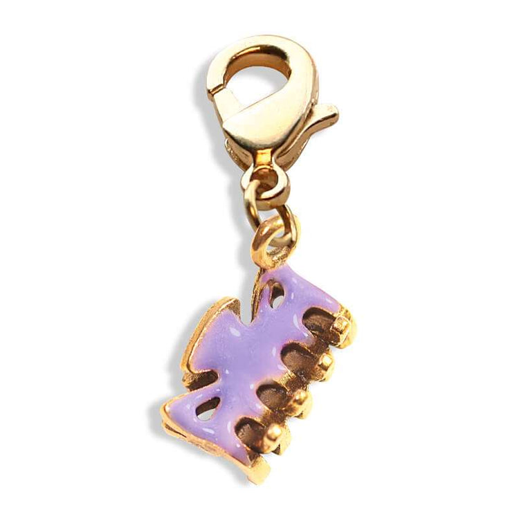Whimsical Gifts | Hair Clip Charm Dangle in Gold Finish | Professions Themed | Salon & Spa Professions Charm Dangle