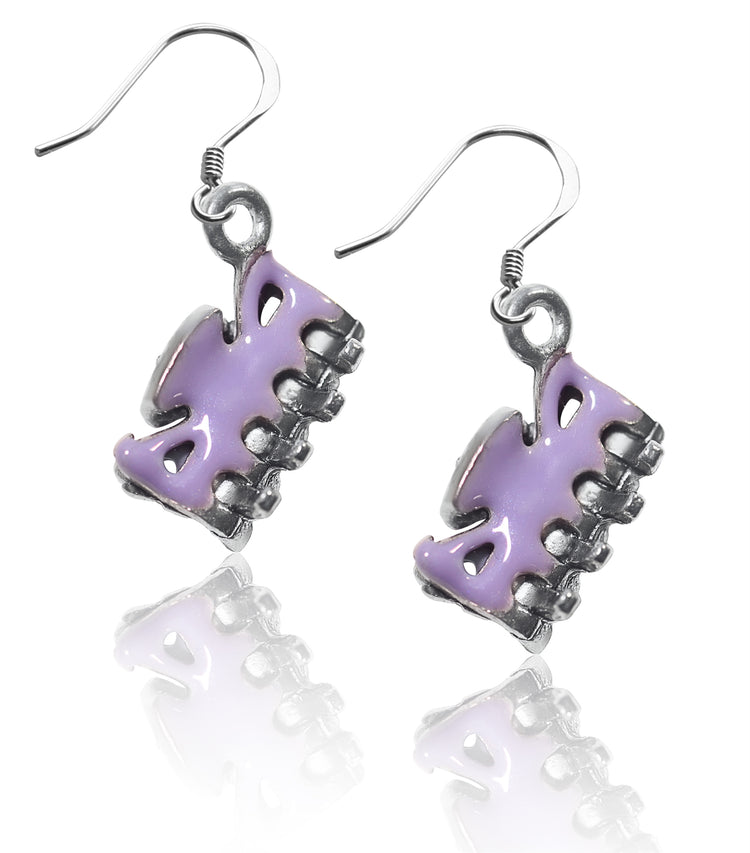Whimsical Gifts | Hair Clip Charm Earrings in Silver Finish | Professions Themed | Salon & Spa Professions | Jewelry
