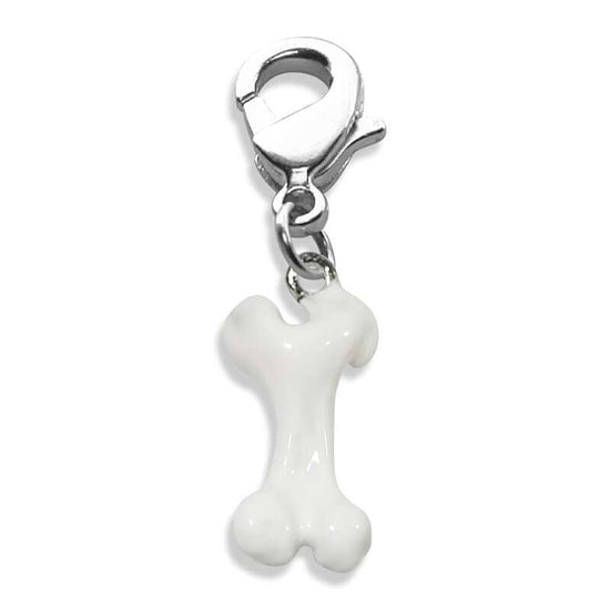 Whimsical Gifts | Dog Bone Charm Dangle in Silver Finish | Animal Lover | Charm Dangle