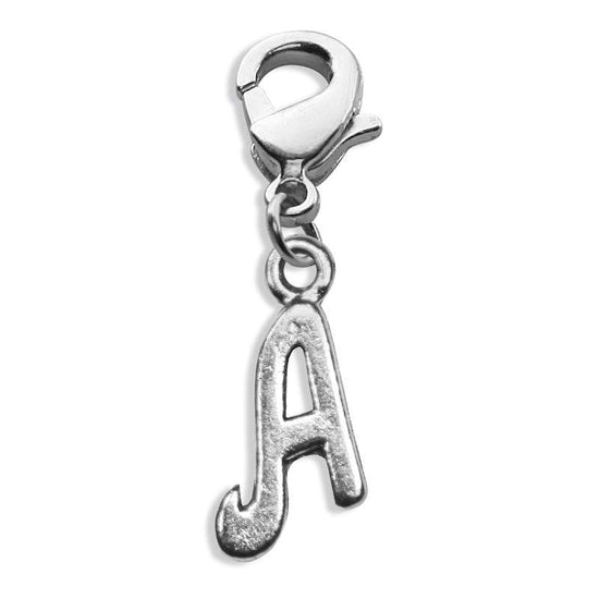 Whimsical Gifts | A Letter Charm | Antique Silver | Lobster Claw | Jewelry Accessory