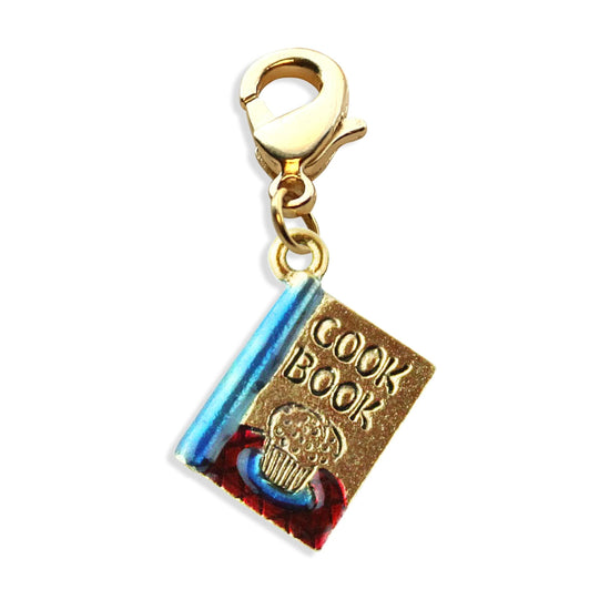 Whimsical Gifts | Cook Book Charm Dangle in Gold Finish | Hobbies & Special Interests | Chef | Cooking | Baking Charm Dangle