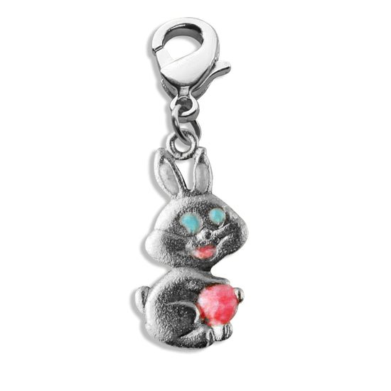 Whimsical Gifts | Easter Bunny Charm Dangle in Silver Finish | Holiday & Seasonal Themed | Easter Charm Dangle