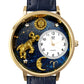 Whimsical Gifts | Aries Zodiac 3D Watch Large Style | Handmade in USA | Zodiac & Celestial |  | Novelty Unique Fun Miniatures Gift | Gold Finish