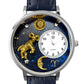 Whimsical Gifts | Aries Zodiac 3D Watch Large Style | Handmade in USA | Zodiac & Celestial |  | Novelty Unique Fun Miniatures Gift | Silver Finish