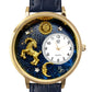 Whimsical Gifts | Capricorn Zodiac 3D Watch Large Style | Handmade in USA | Zodiac & Celestial |  | Novelty Unique Fun Miniatures Gift | Gold Finish 