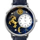 Whimsical Gifts | Capricorn Zodiac 3D Watch Large Style | Handmade in USA | Zodiac & Celestial |  | Novelty Unique Fun Miniatures Gift | Silver Finish