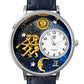 Whimsical Gifts | Gemini Zodiac 3D Watch Large Style | Handmade in USA | Zodiac & Celestial |  | Novelty Unique Fun Miniatures Gift | Silver Finish