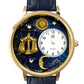 Whimsical Gifts | Libra Zodiac 3D Watch Large Style | Handmade in USA | Zodiac & Celestial |  | Novelty Unique Fun Miniatures Gift | Gold Finish