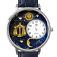 Whimsical Gifts | Libra Zodiac 3D Watch Large Style | Handmade in USA | Zodiac & Celestial |  | Novelty Unique Fun Miniatures Gift | Silver Finish 