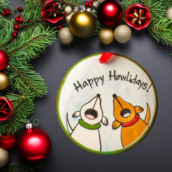 Happy Howlidays Ornament: Nola Watkins Collection