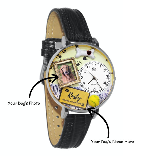 Personalized Dog Portrait 3D Watch Large Style