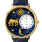 Whimsical Gifts | Taurus Zodiac 3D Watch Large Style | Handmade in USA | Zodiac & Celestial |  | Novelty Unique Fun Miniatures Gift | Gold Finish 