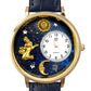 Whimsical Gifts | Virgo Zodiac 3D Watch Large Style | Handmade in USA | Zodiac & Celestial |  | Novelty Unique Fun Miniatures Gift | Gold Finish