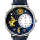 Whimsical Gifts | Virgo Zodiac 3D Watch Large Style | Handmade in USA | Zodiac & Celestial |  | Novelty Unique Fun Miniatures Gift | Silver Finish
