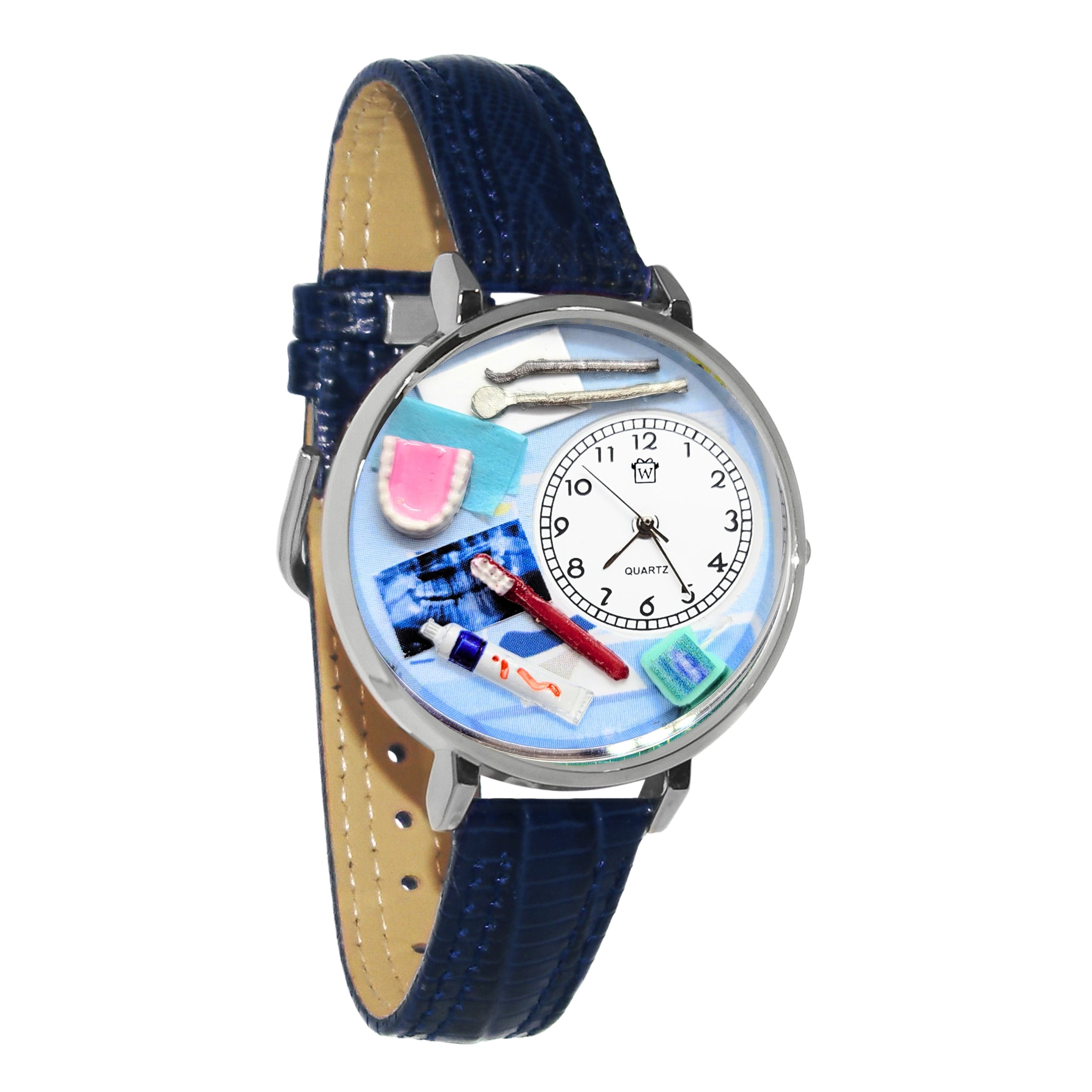 Whimsical Gifts | Dentist Dental Hygienist 3D Watch Large | Handmade in USA