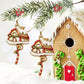 Christmas Gingerbread House Charm Earrings
