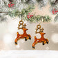 Christmas Red Nosed Reindeer Charm Earrings