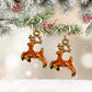 Christmas Reindeer Charm Earrings