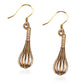 Whimsical Gifts | Whisk Charm Earrings in Gold Finish | Hobbies & Special Interests | Chef | Cooking | Baking | Jewelry