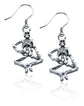 Whimsical Gifts | Halloween Skeleton Charm Earrings in Silver Finish | Holiday & Seasonal Themed | Halloween | Jewelry