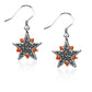Whimsical Gifts | Astrology Granulated Star Charm Earrings in Silver Finish | Zodiac & Celestial |  | Jewelry