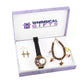 Whimsical Gifts | Religious Watch-Earrings-Bracelet 3 Piece Jewelry Gift Set in Gold Finish | Religious & Spiritual | Jewelry