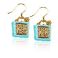 Whimsical Gifts | Born to Shop Charm Earrings in Gold Finish | Hobbies & Special Interests | Fashionista | Jewelry