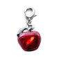 Whimsical Gifts | Red Apple Charm Dangle in Silver Finish | Professions Themed | Teacher Charm Dangle