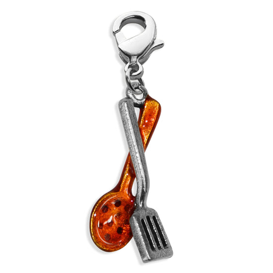 Whimsical Gifts | Cooking Utensils Charm Dangle in Silver Finish | Hobbies & Special Interests | Chef | Cooking | Baking Charm Dangle