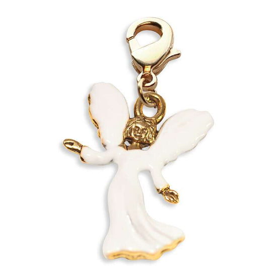 Whimsical Gifts | Angel Charm Dangle in Gold Finish | Religious & Spiritual |  Charm Dangle