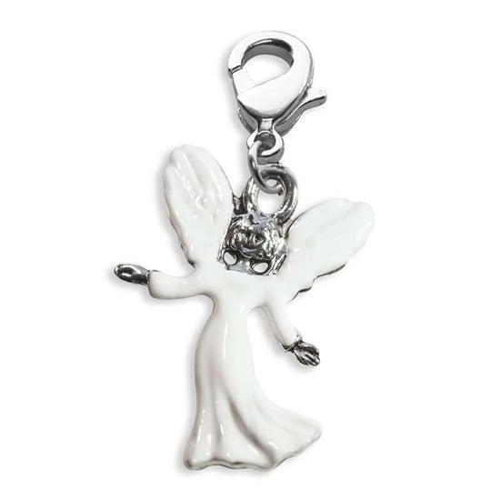Whimsical Gifts | Angel Charm Dangle in Silver Finish | Religious & Spiritual |  Charm Dangle