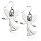 Whimsical Gifts | Angel Charm Earrings in Silver Finish | Religious & Spiritual |  | Jewelry
