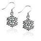 Whimsical Gifts | Christmas Snowflake Charm Earrings in Silver Finish | Holiday & Seasonal Themed | Christmas | Jewelry