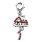 Whimsical Gifts | Gingerbread House Charm Dangle in Silver Finish | Holiday & Seasonal Themed | Christmas Charm Dangle