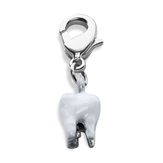 Whimsical Gifts | Tooth Charm Dangle in Silver Finish | Professions Themed | Dental | Medical | First Responder Charm Dangle
