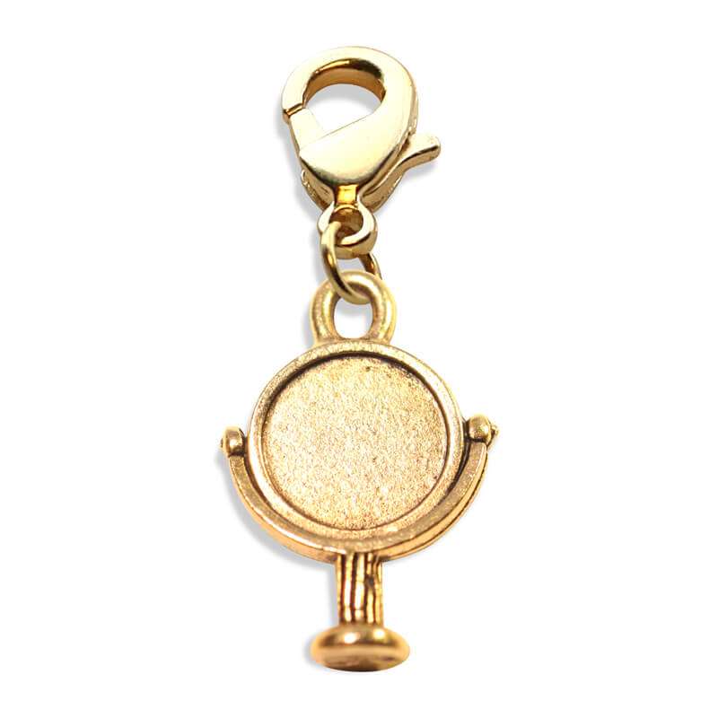 Whimsical Gifts | Mirror Charm Dangle in Gold Finish | Professions Themed | Dental | Medical | First Responder Charm Dangle