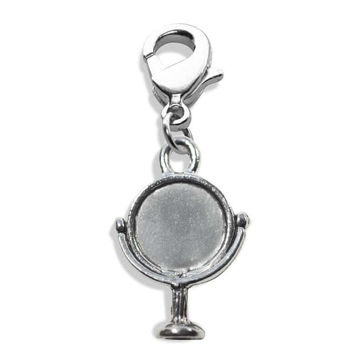 Whimsical Gifts | Mirror Charm Dangle in Silver Finish | Professions Themed | Dental | Medical | First Responder Charm Dangle