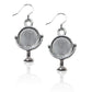 Whimsical Gifts | Mirror Charm Earrings in Silver Finish | Professions Themed | Salon & Spa Professions | Jewelry